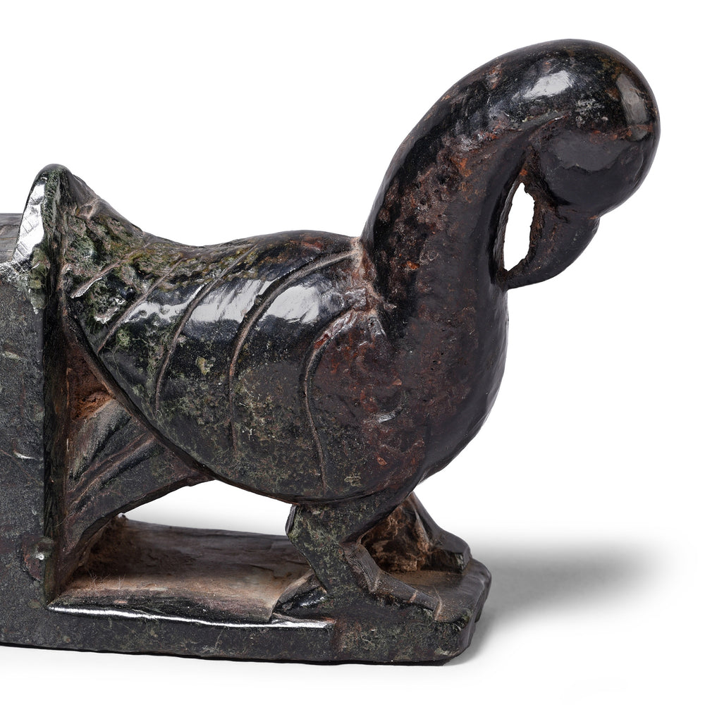 Detail From Antique Stone Khunti Parrot Turban Hanger | Indigo Antiques
