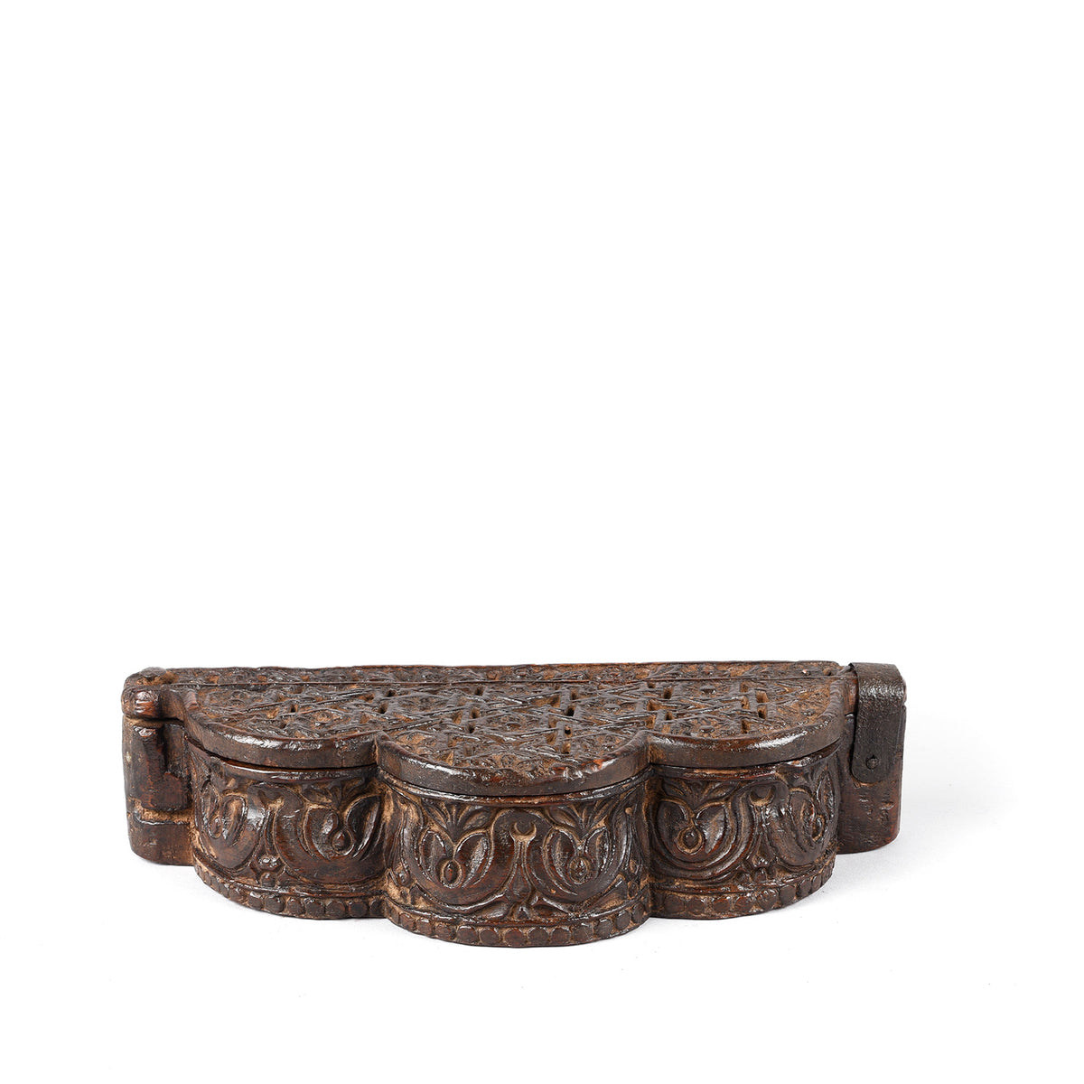 Antique Carved Teak Balance Box From Rajasthan | Indigo Antiques