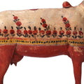 Polychromed Indian Nandi Cow Figure From Surat - Ca 1900
