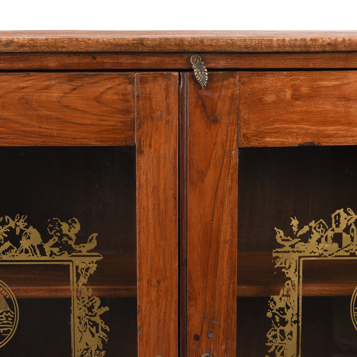 Glazed Teak 'Chanel' Wall Cabinet  | Indigo Antiques