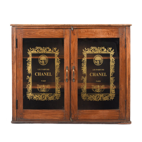 Glazed Teak 'Chanel' Wall Cabinet - Ca 1930