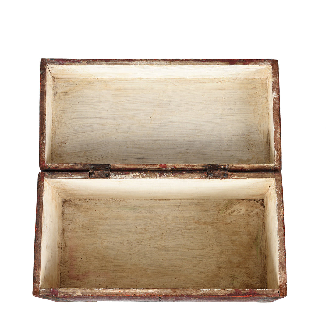 Interior Of Antique Indian Jain Prayer Book Box From Gujarat | Indigo Antiques