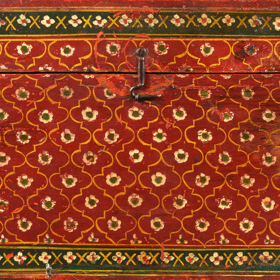 Detail From Antique Indian Jain Prayer Book Box From Gujarat | Indigo Antiques