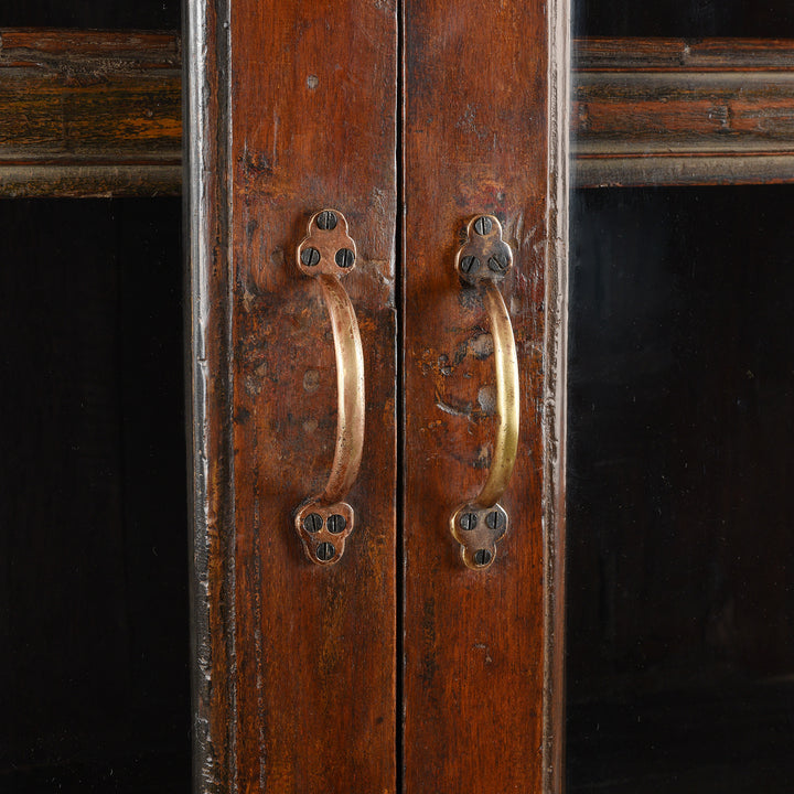 Handle Detail From Antique Anglo Indian Glazed Book Cabinet | Indigo Antiques
