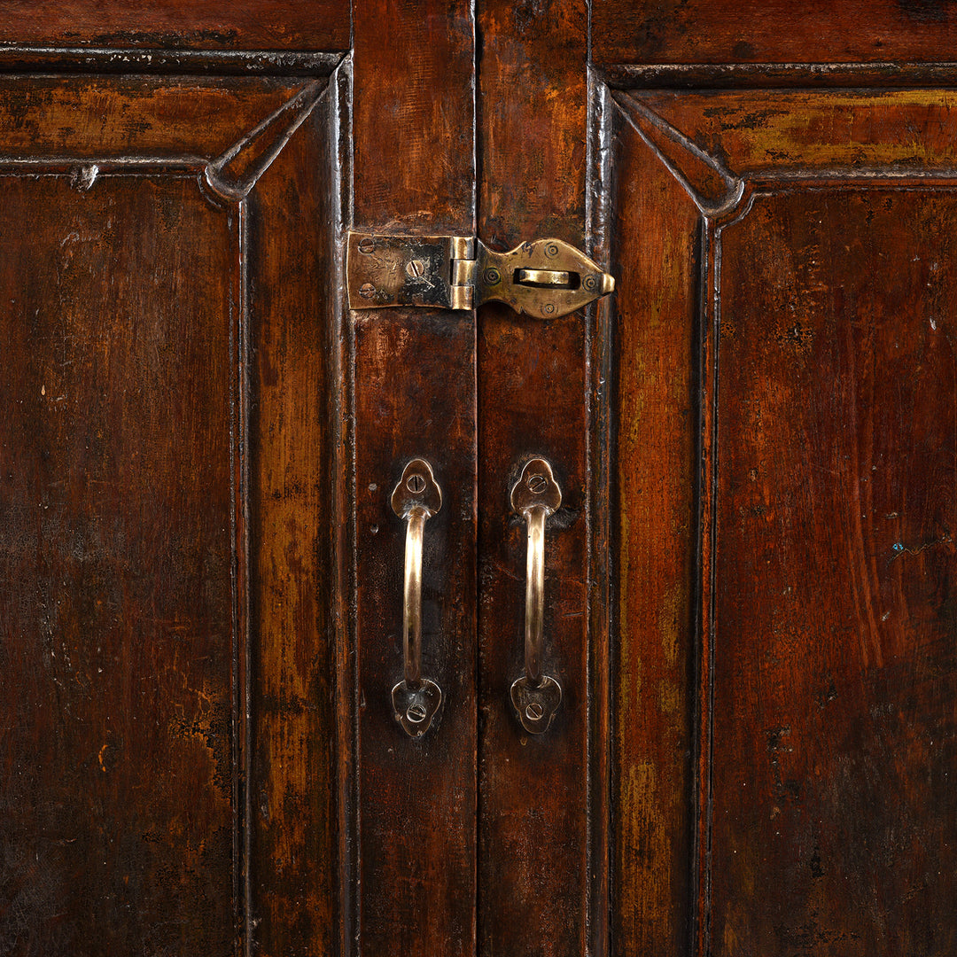 Latch Detail From Antique Anglo Indian Glazed Book Cabinet | Indigo Antiques