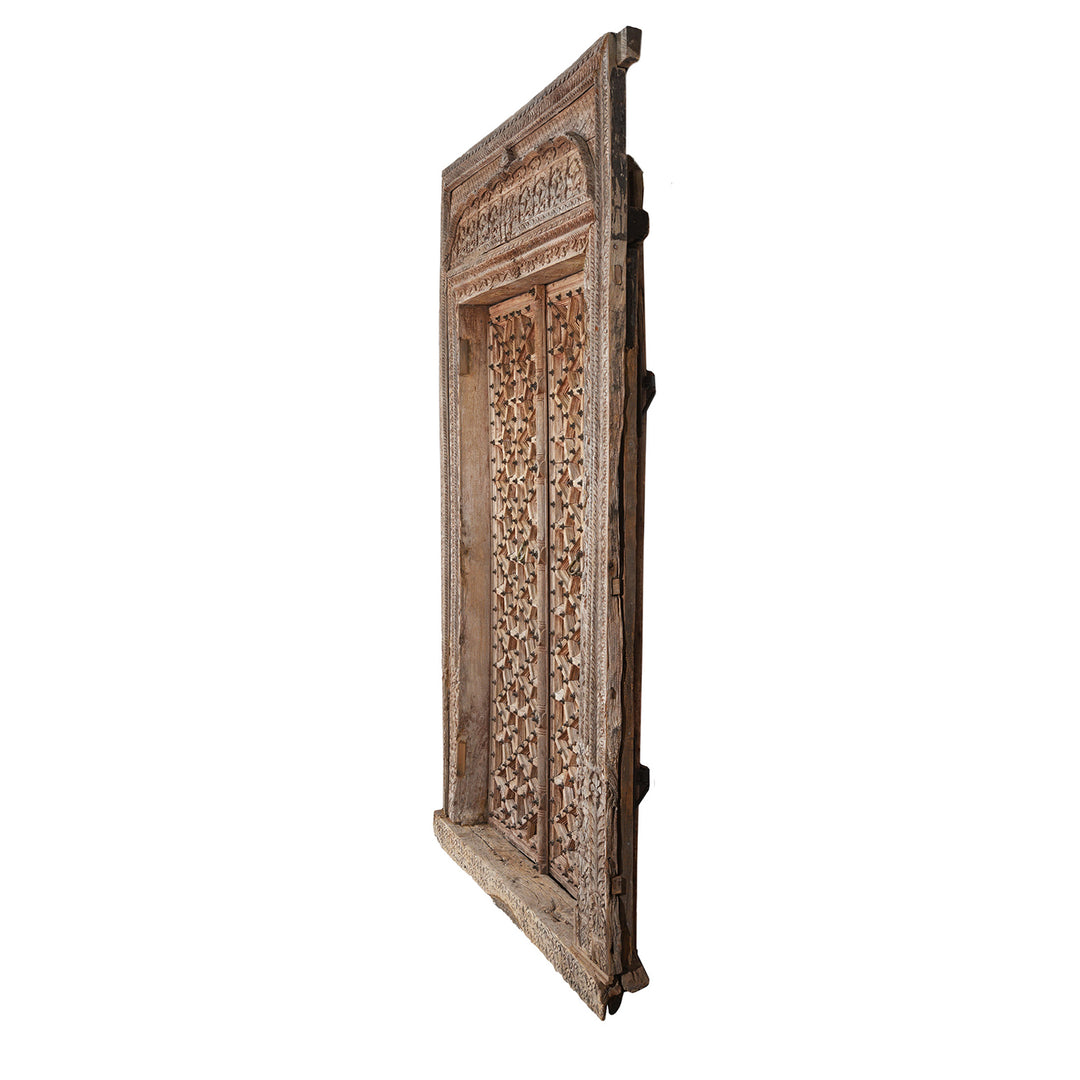 Depth Detail From Antique Large Carved Indian Door  | INDIGO ANTIQUES