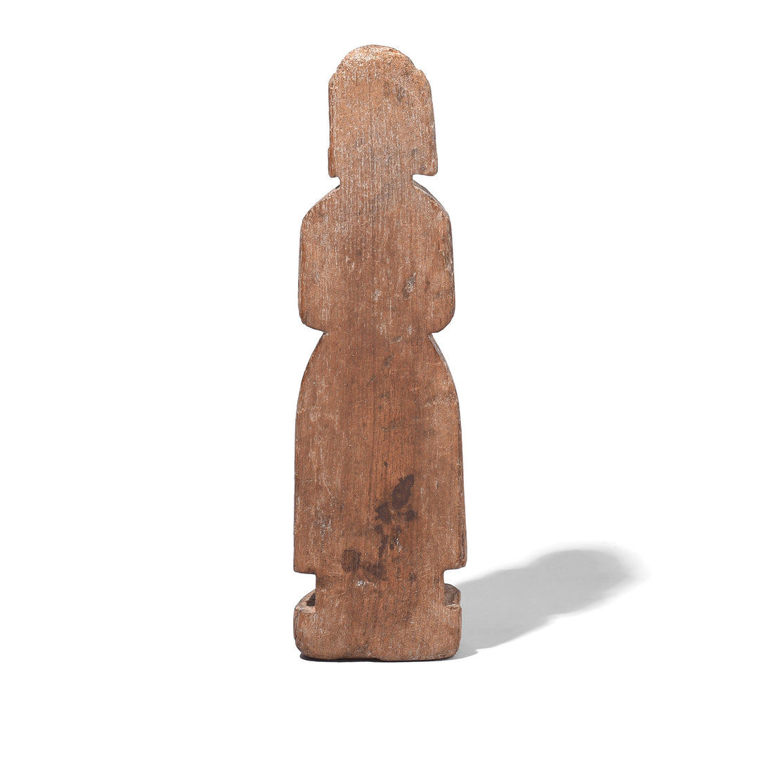 Back Of Antique Carved Gangaur Figure From Banswara Tribal Region | Indigo Antiques