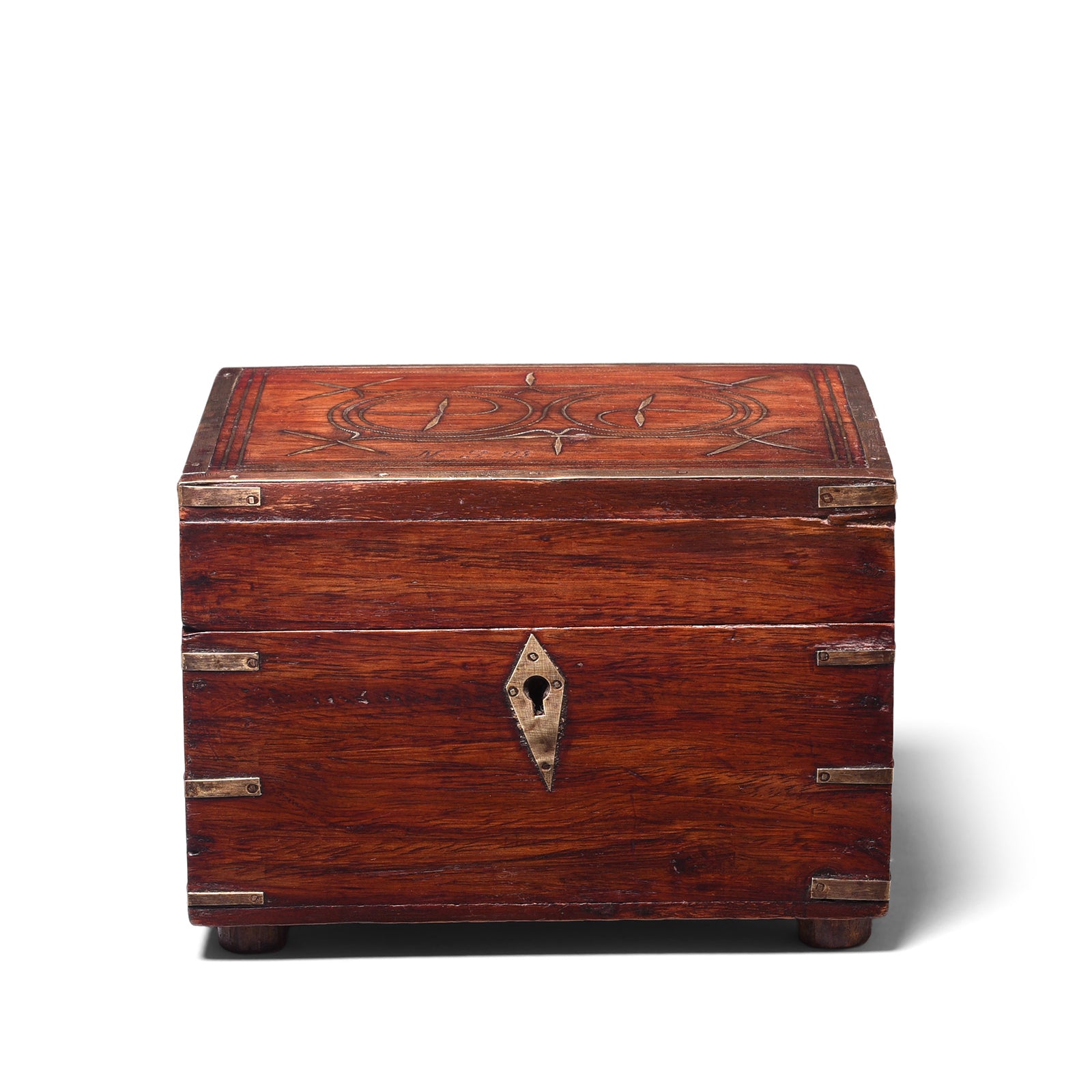 Antique Rosewood Scent Bottle Box From Lucknow - 19th Century | Indigo Antiques