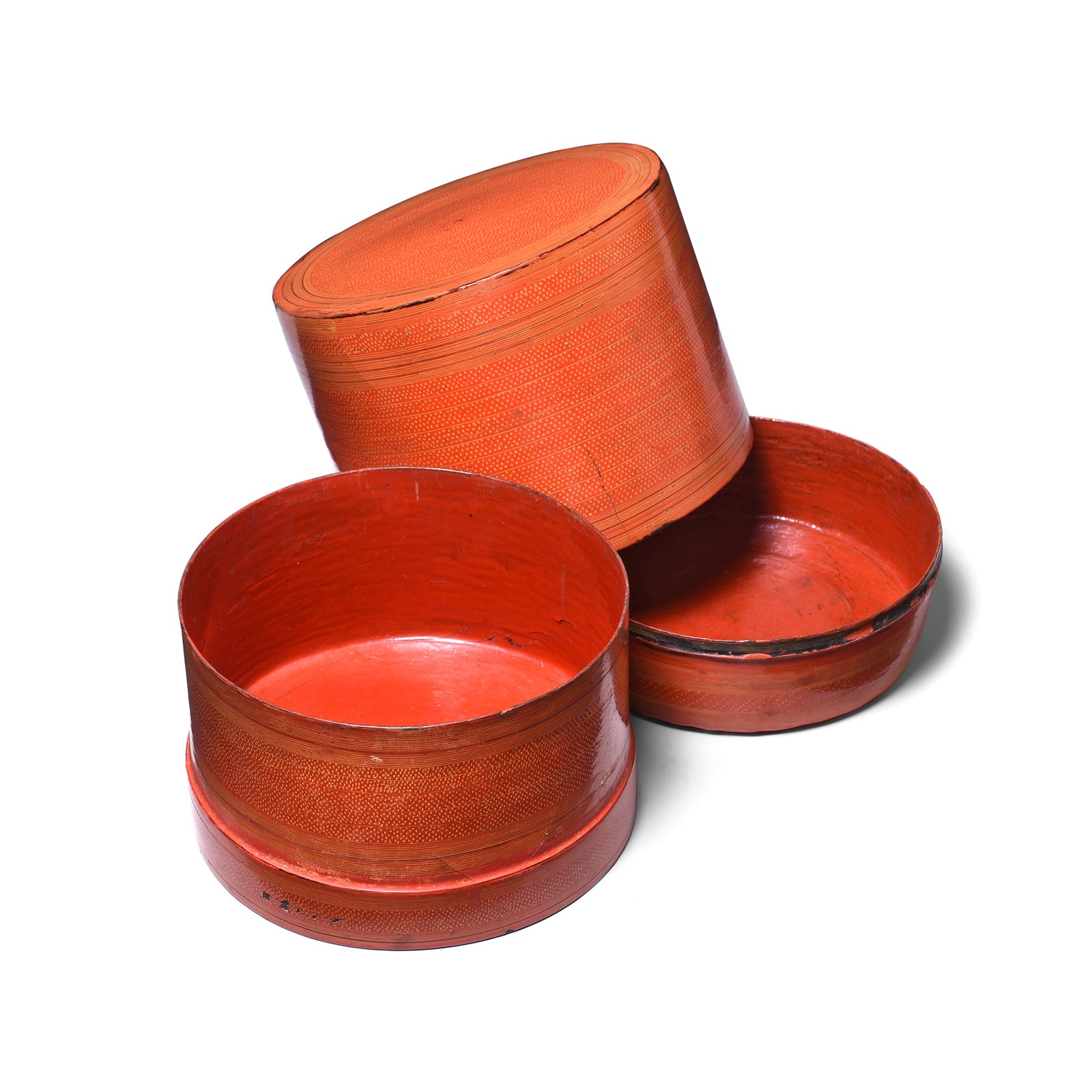 Antique Burmese Red Lacquer Tiffin Or Betel Box | Indigo Antiques