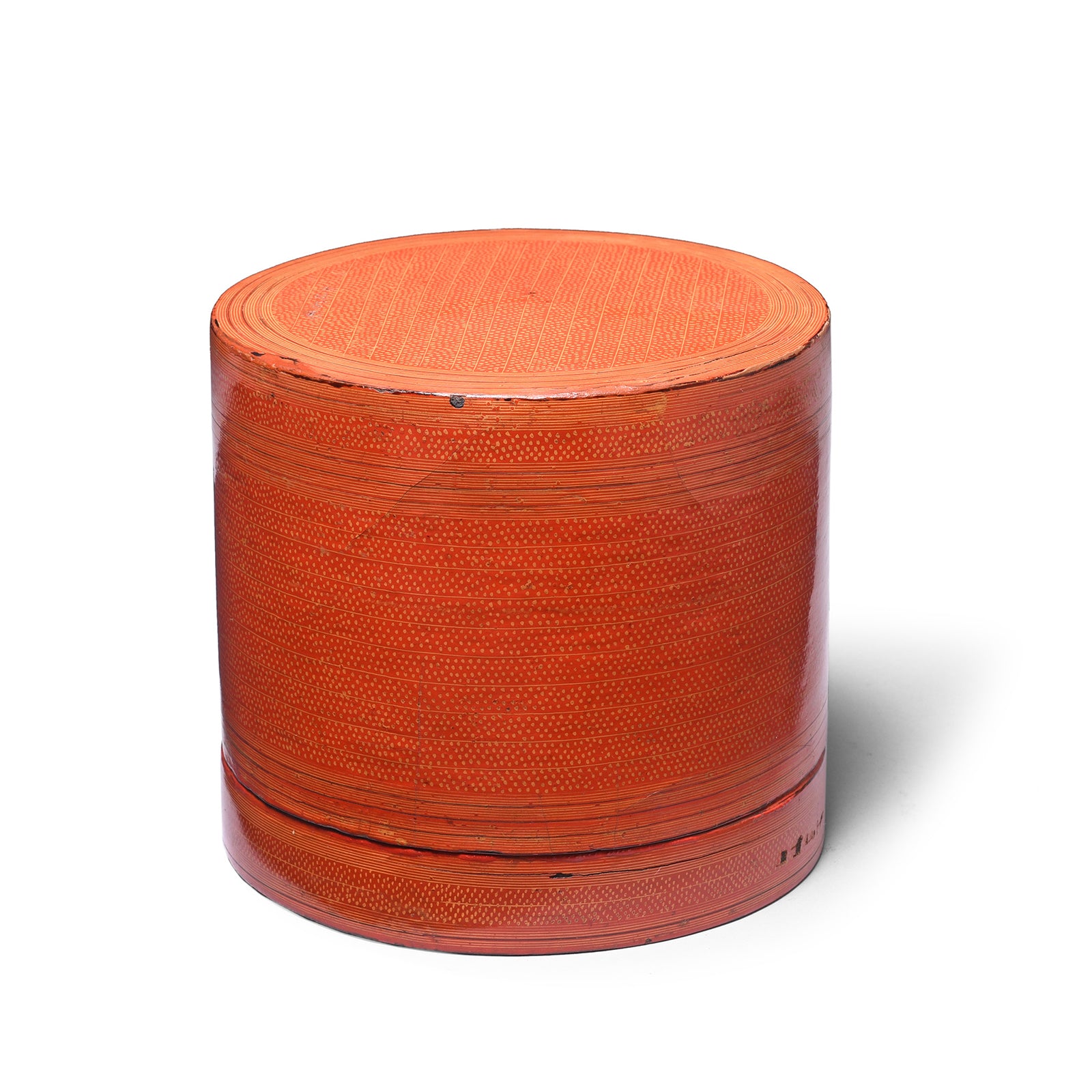 Antique Burmese Red Lacquer Tiffin Or Betel Box | Indigo Antiques