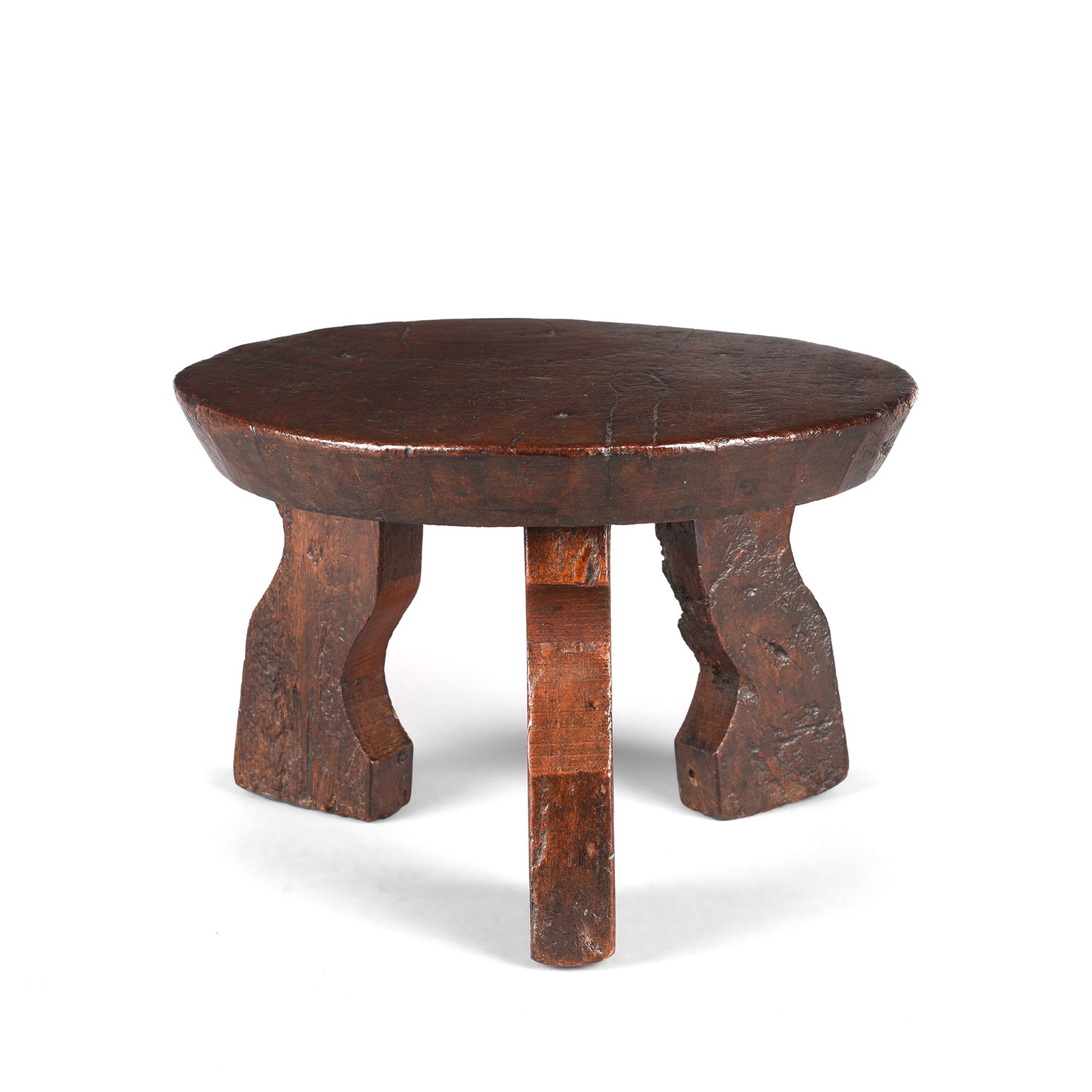 Old Wood Stool From Himachal Pradesh  | Indigo Antiques