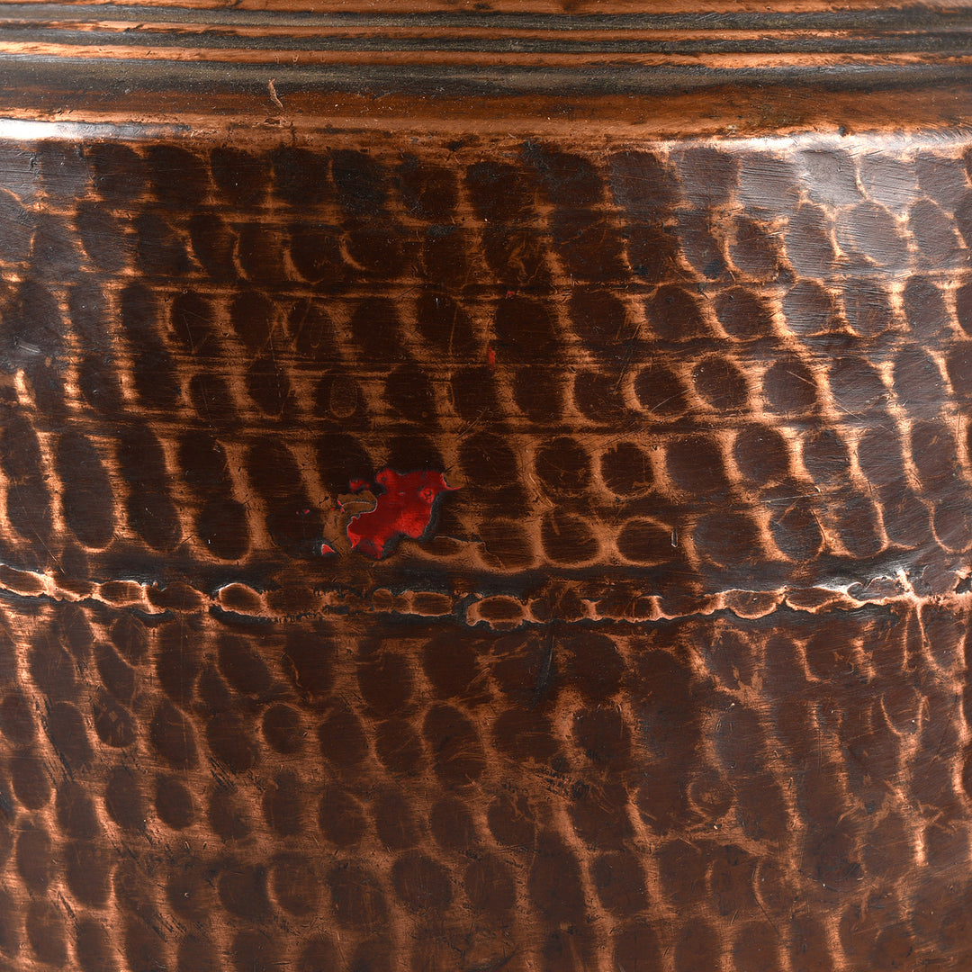 Detail From Copper Water Pot From Nepal | Indigo Antiques