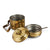 Vintage 2 Tier Indian Vintage Brass Tiffin Box Set | Indigo Antiques
