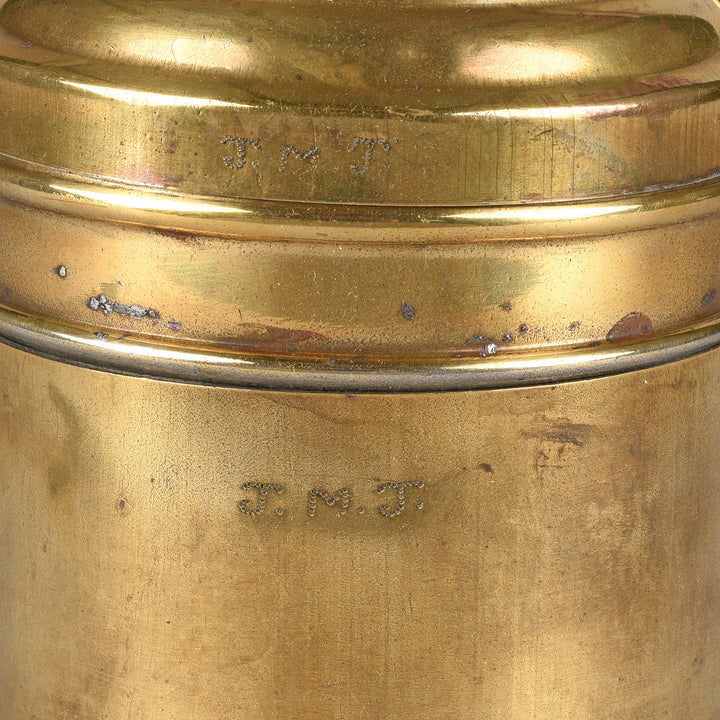 Vintage 2 Tier Indian Vintage Brass Tiffin Box Set | Indigo Antiques