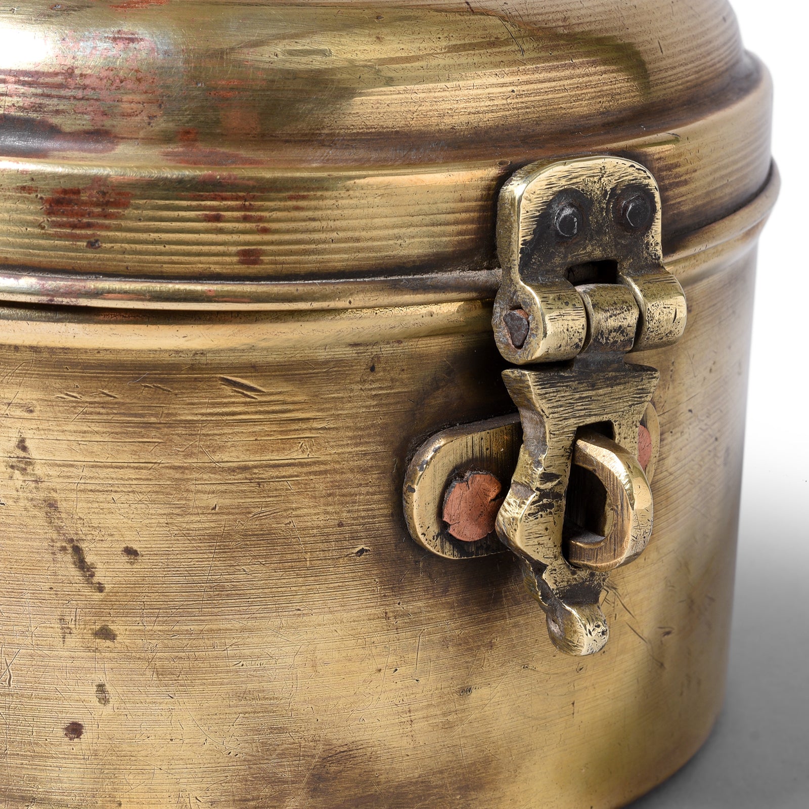 Indian Brass Chapati Box| Indigo Antiques