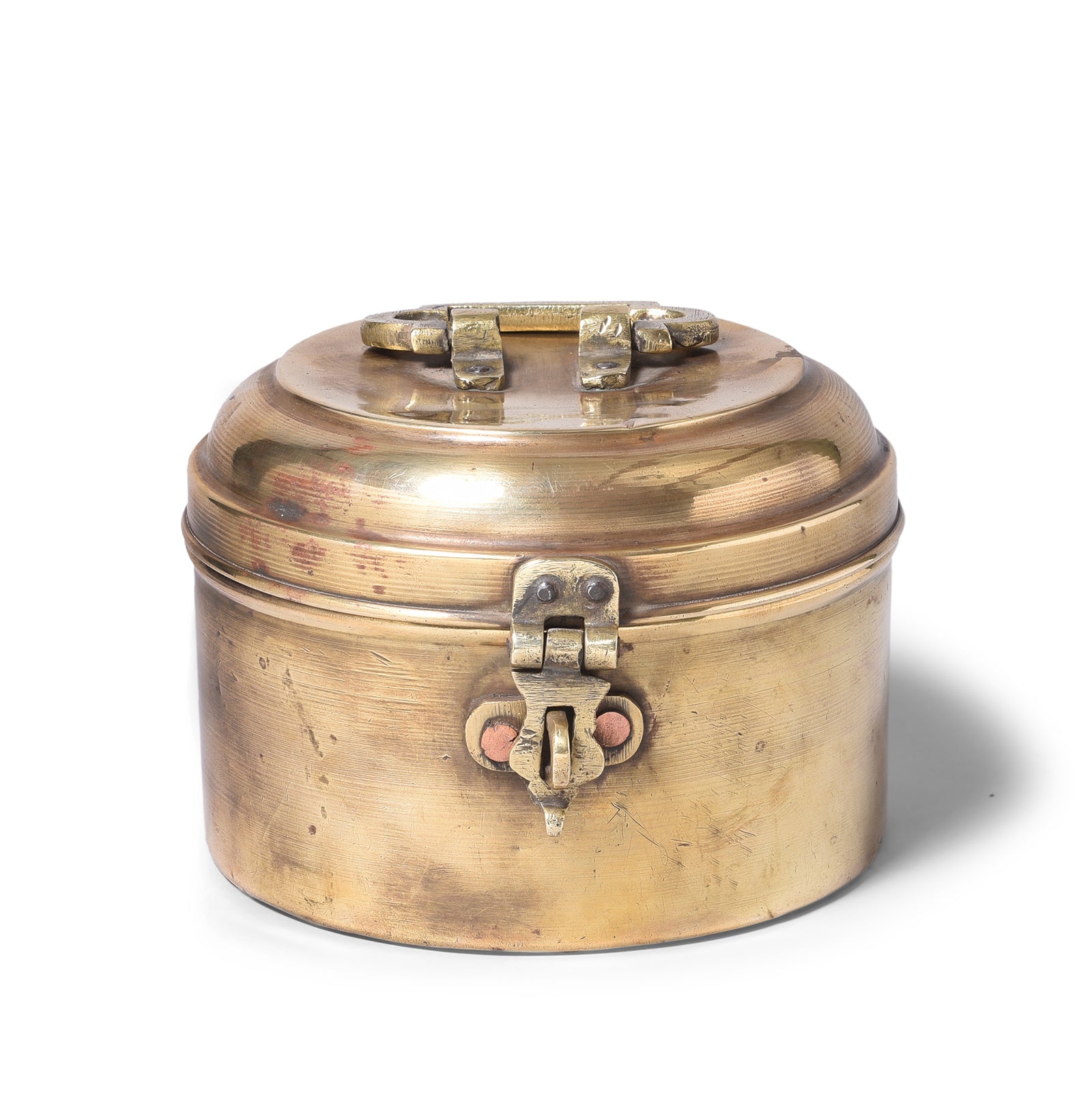 Indian Brass Chapati Box| Indigo Antiques