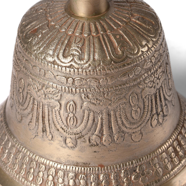 Design Detail From Tibetan Brass Bell - Modern | Indigo Antiques