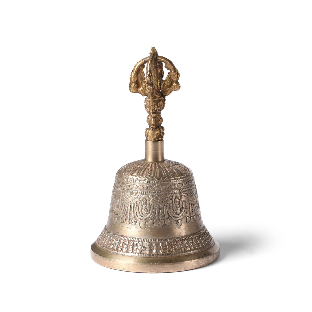Tibetan Brass Bell - Modern | Indigo Antiques