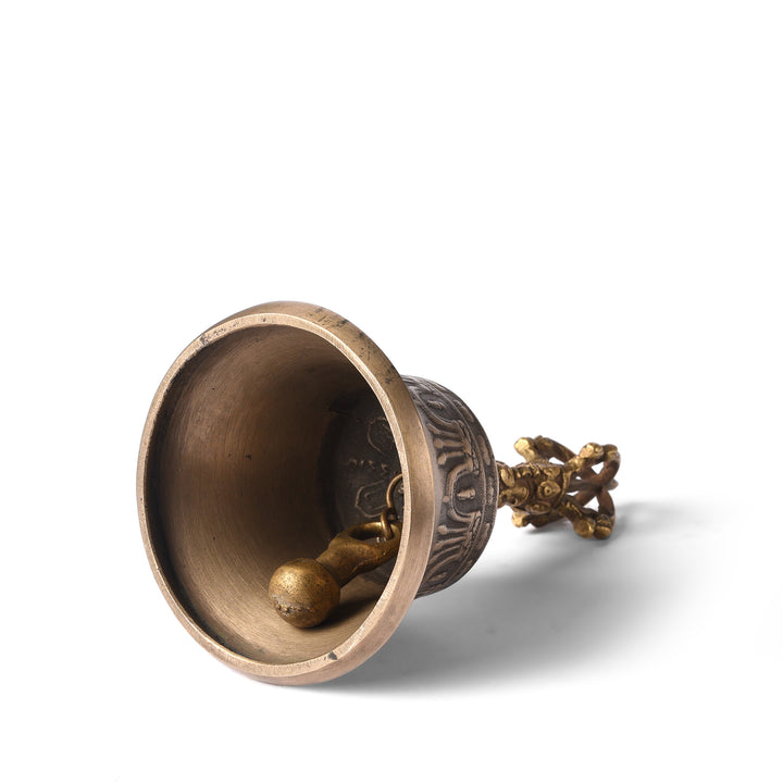 Interior Of Tibetan Brass Bell - Modern | Indigo Antiques