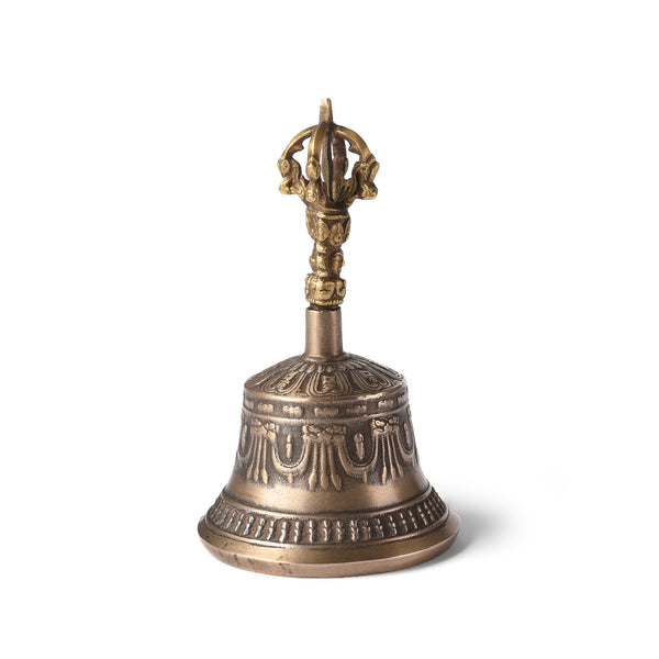 Tibetan Brass  Bell - Reproduction of Traditional design