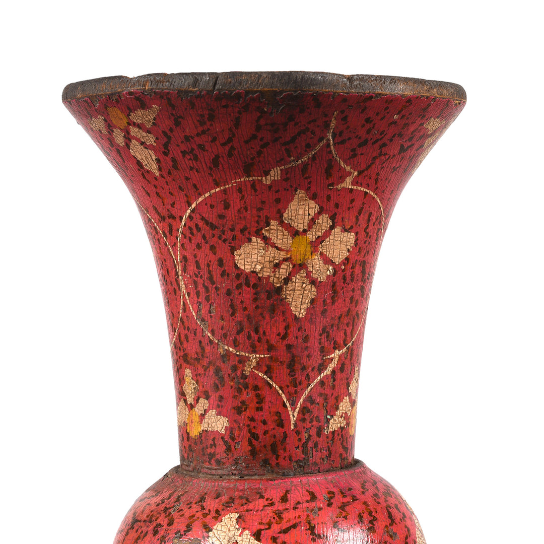Turned Lacquer Vase From Sindh | Indigo Antiques