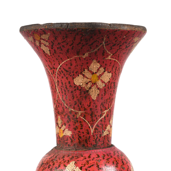 Turned Lacquer Vase From Sindh | Indigo Antiques
