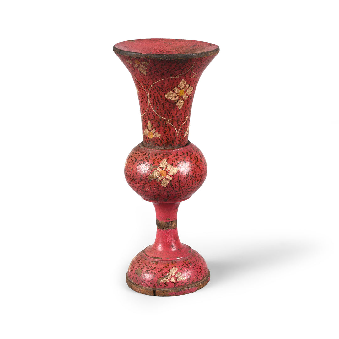 Turned Lacquer Vase From Sindh | Indigo Antiques