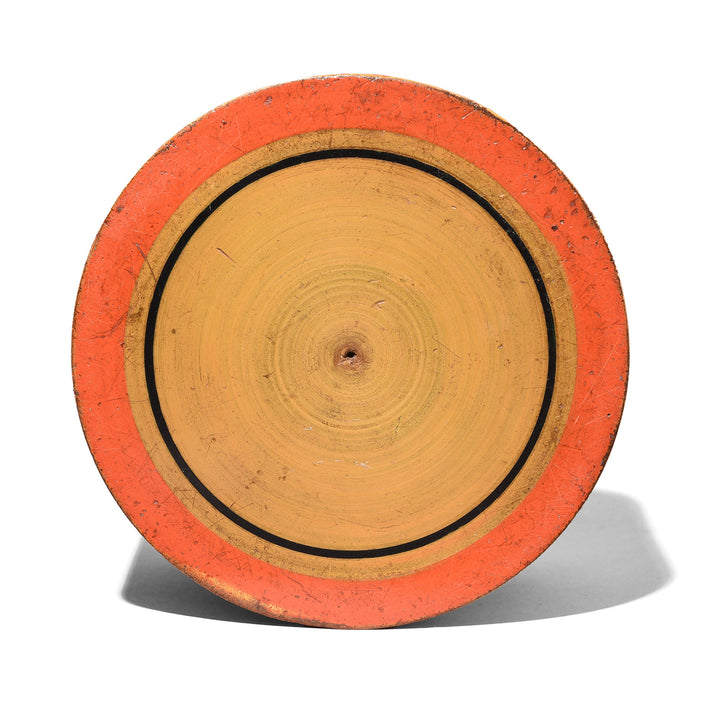 Underside Of Antique Spotted Lacquer Pot From Barme | Indigo Antiques