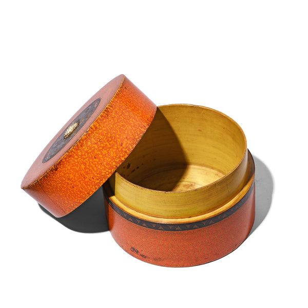 Spotted Lacquer Pot From Barmer - 19th Century Spotted Lacquer Pot From Barmer - 19th Century