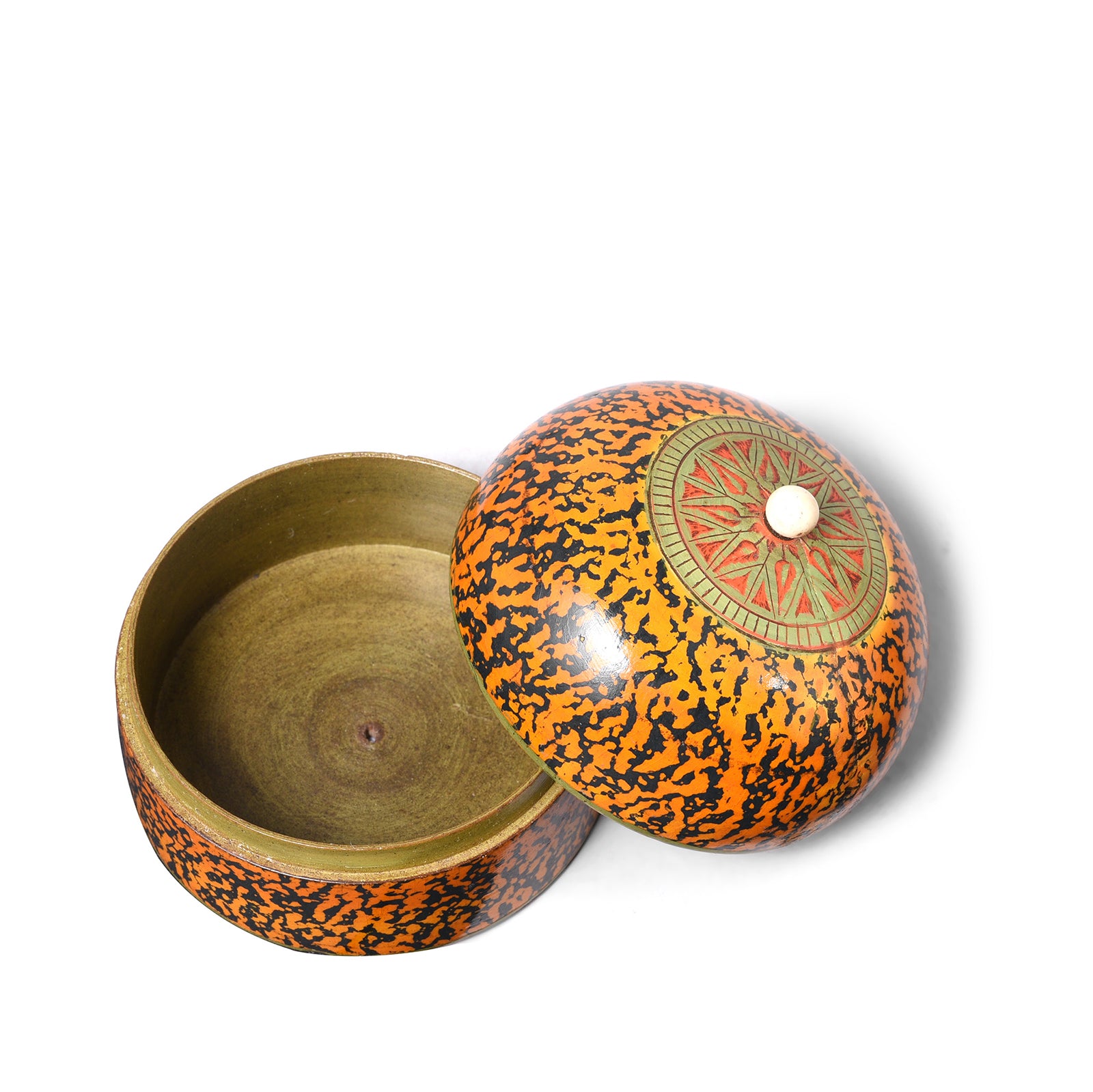 Vintage Spotted Lacquer Pot | Indigo Antiques