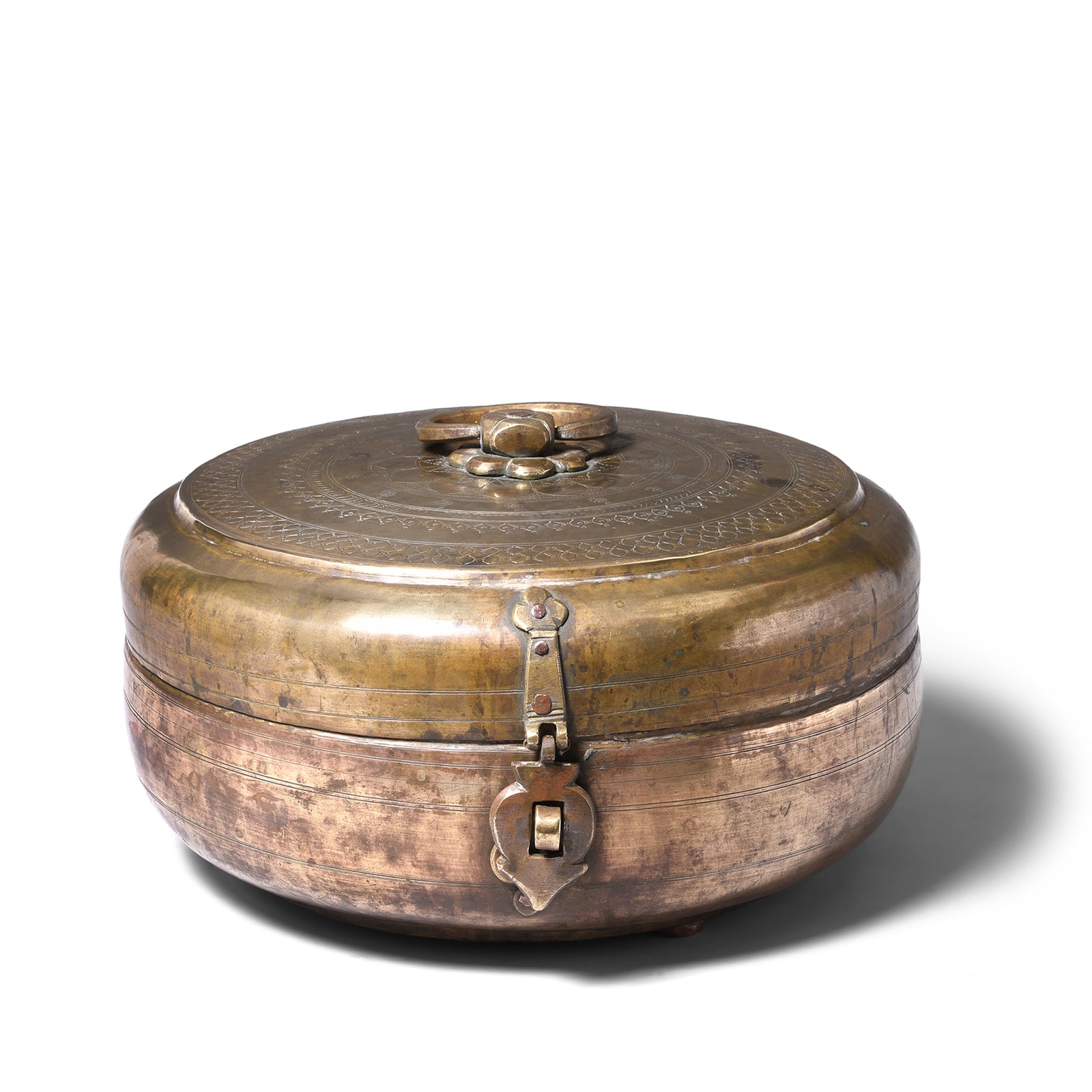 Brass Indian Chapati Box - 19th Century | Indigo Antiques