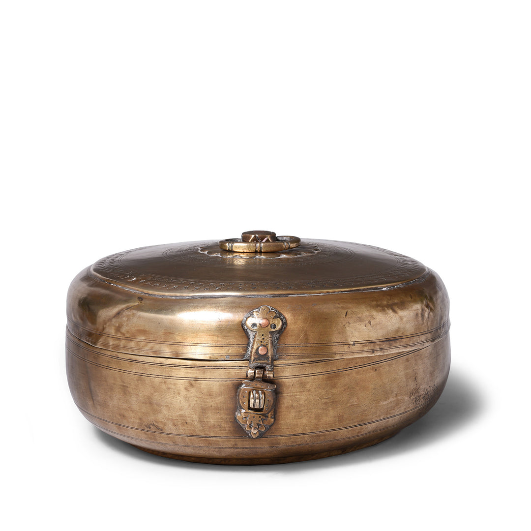 Brass Indian Chapati Box - 19th Century | Indigo Antiques