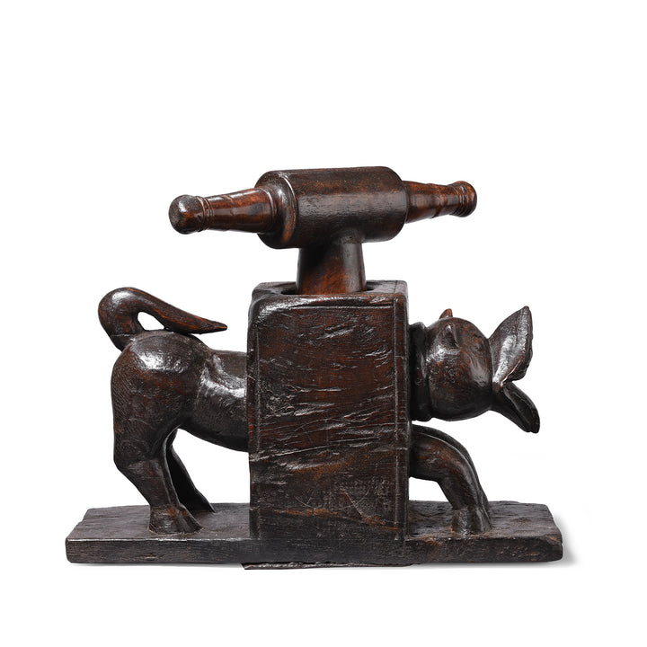 Antique Carved Indian Tiger Juicer From Banswara | Indigo Antiques