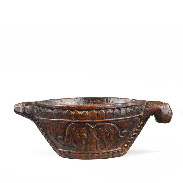 Antique Indian Opium Grinder (Kharal) From Rajasthan | INDIGO ANTIQUES