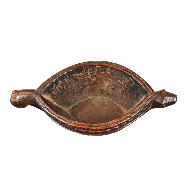 Top Down View OF Antique Indian Opium Grinder (Kharal) From Rajasthan | INDIGO ANTIQUES