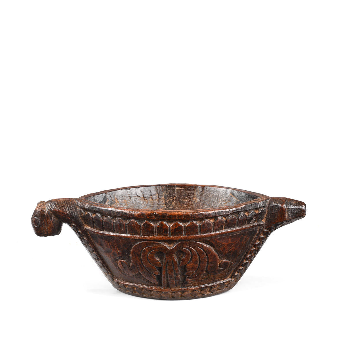 Antique Indian Opium Grinder (Kharal) From Rajasthan | INDIGO ANTIQUES