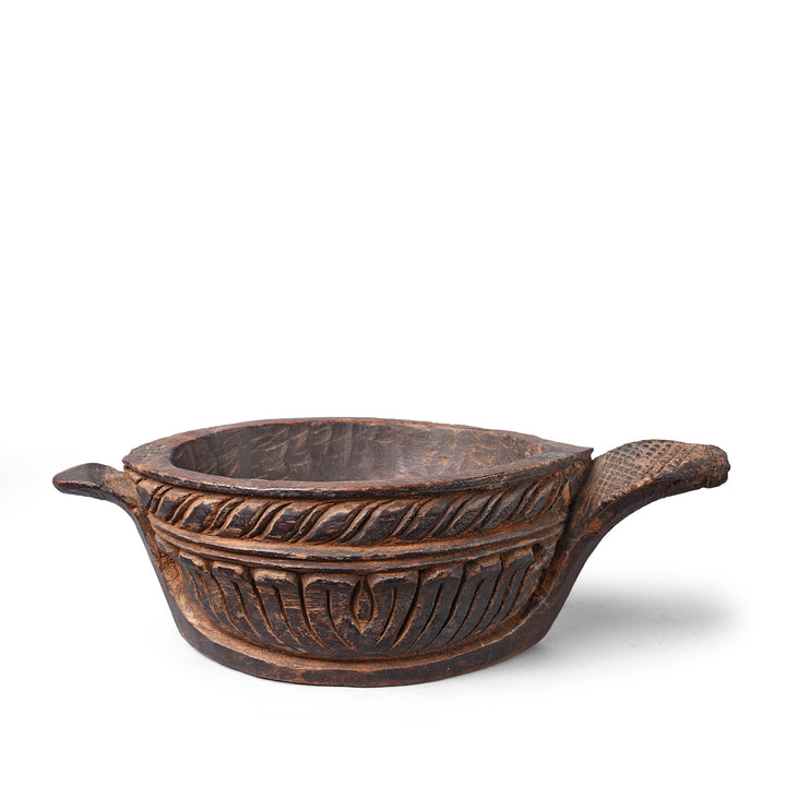 Antique Indian Carved  Opium Grinder | INDIGO ANTIQUES