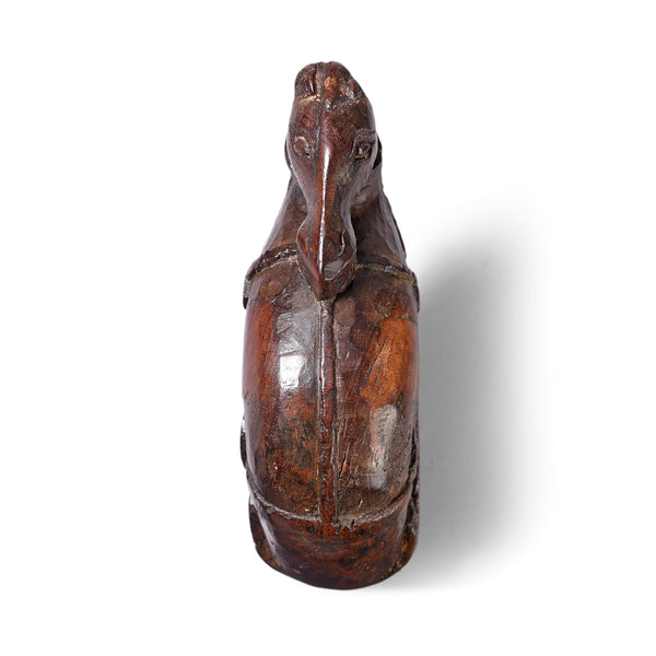 Carved Teak Horse Peg From Gujarat - 19th Century