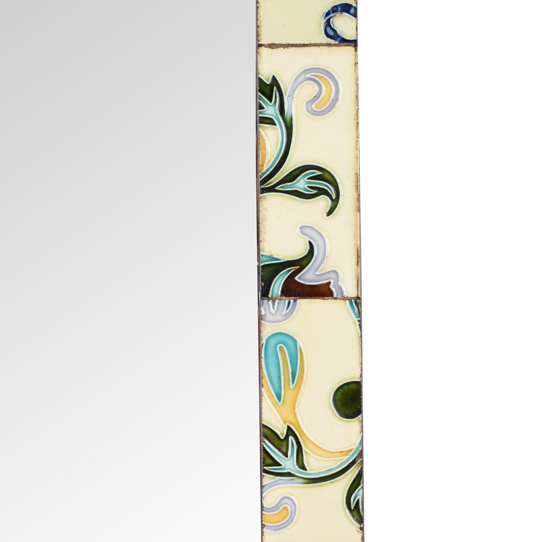 Detail From Mirror Made From Old Japanese Ceramic Tiles | Indigo Antiques