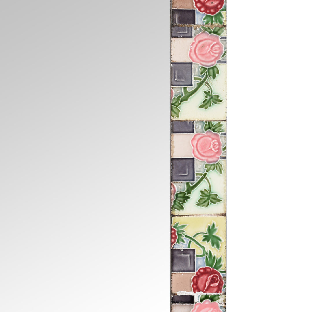 Detail From Mirror Made From Old Japanese Ceramic Tiles | Indigo Antiques