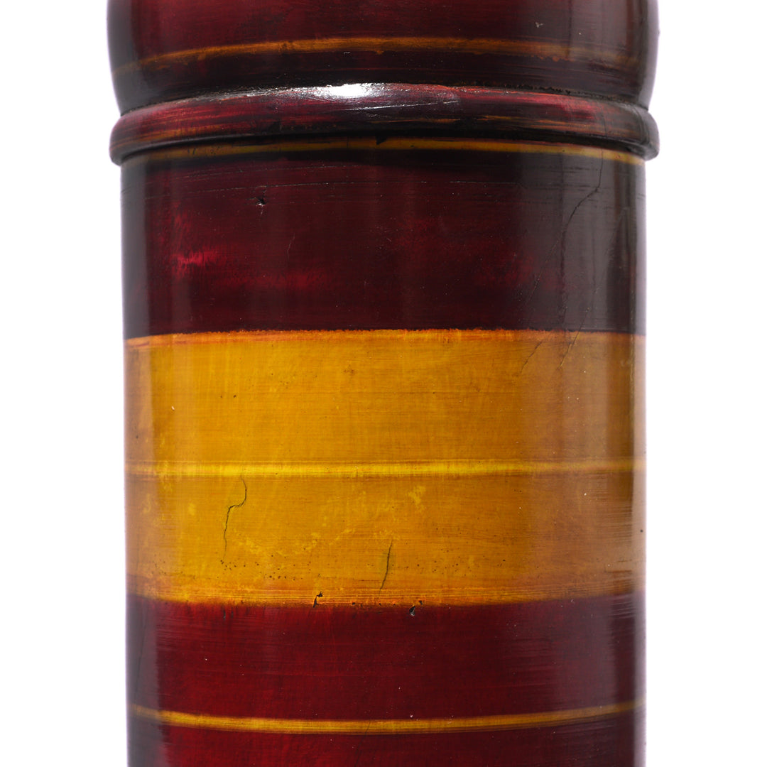 Detail From Reproduction Lacquer Pot From Rajasthan | Indigo Antiques