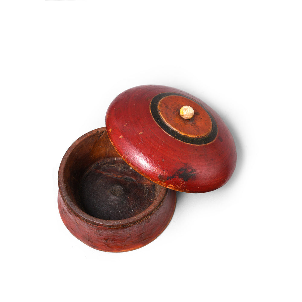 Old Lacquer Pot From Rajasthan | Indigo Antiques