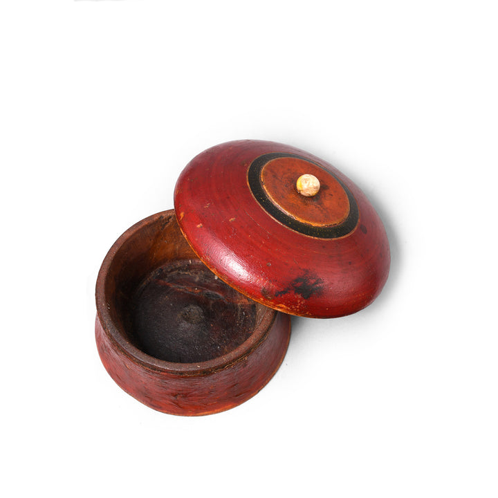 Old Lacquer Pot From Rajasthan | Indigo Antiques