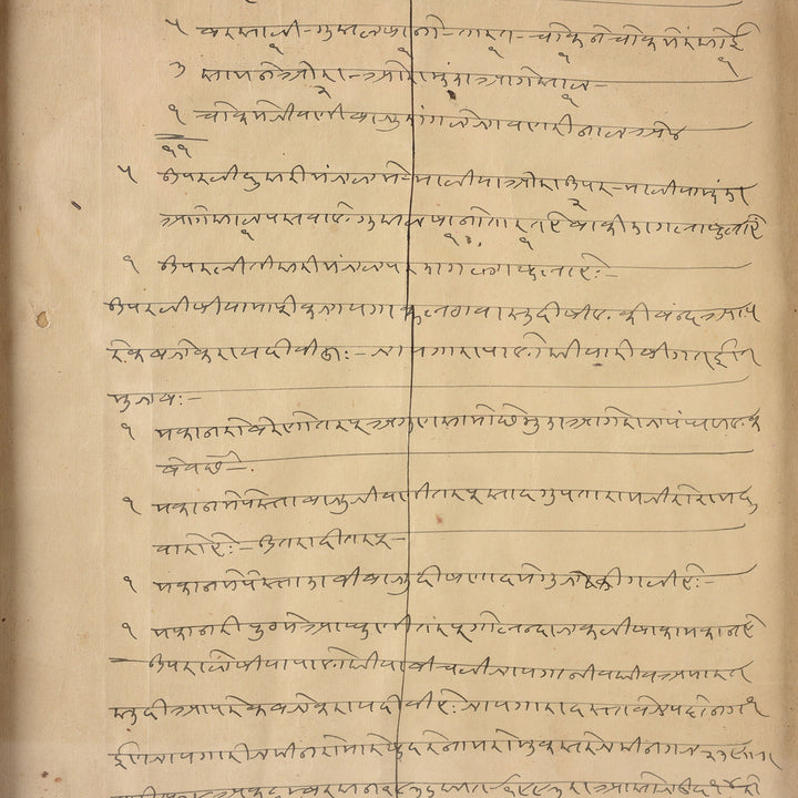 Detail From Framed Hand Written Loans From Rajasthan | Indigo Antiques