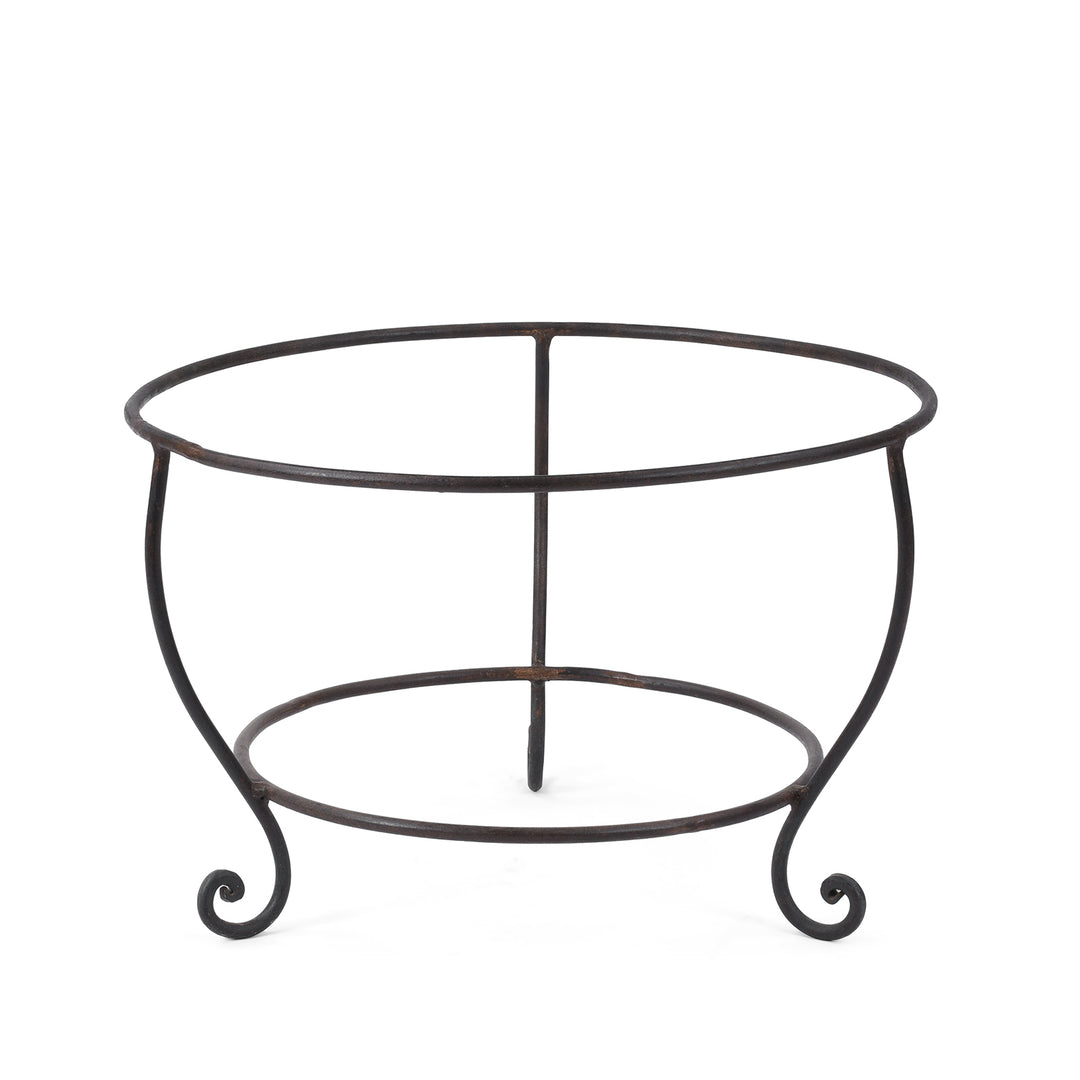 Stand Detail From Old Indian Original Kadai Fire Bowl | Indigo Antiques