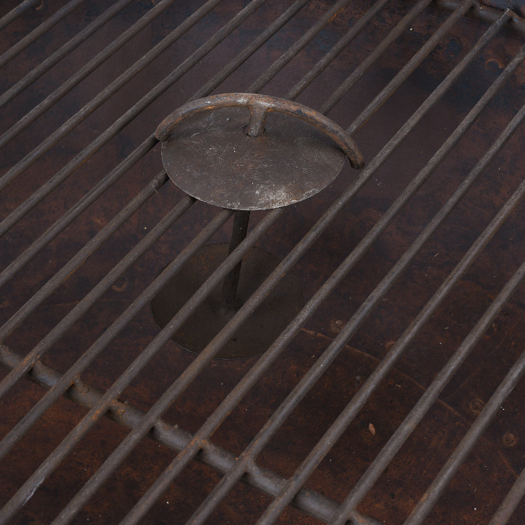 Handle Detail From Old Indian Original Kadai Fire Bowl | Indigo Antiques
