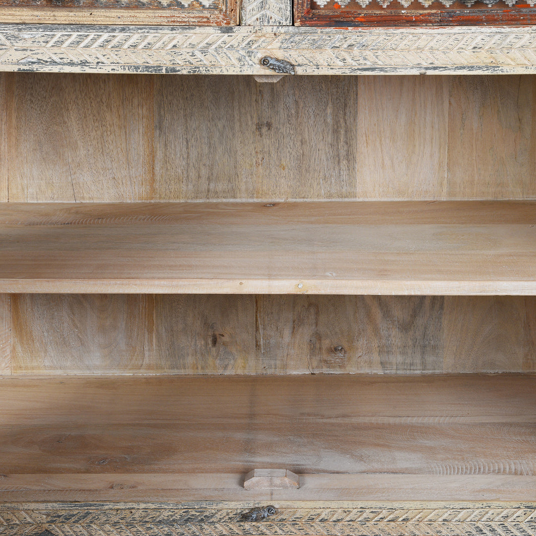 Interior Detail From Long Damchiya Sideboard From Kutch | Indigo Antiques