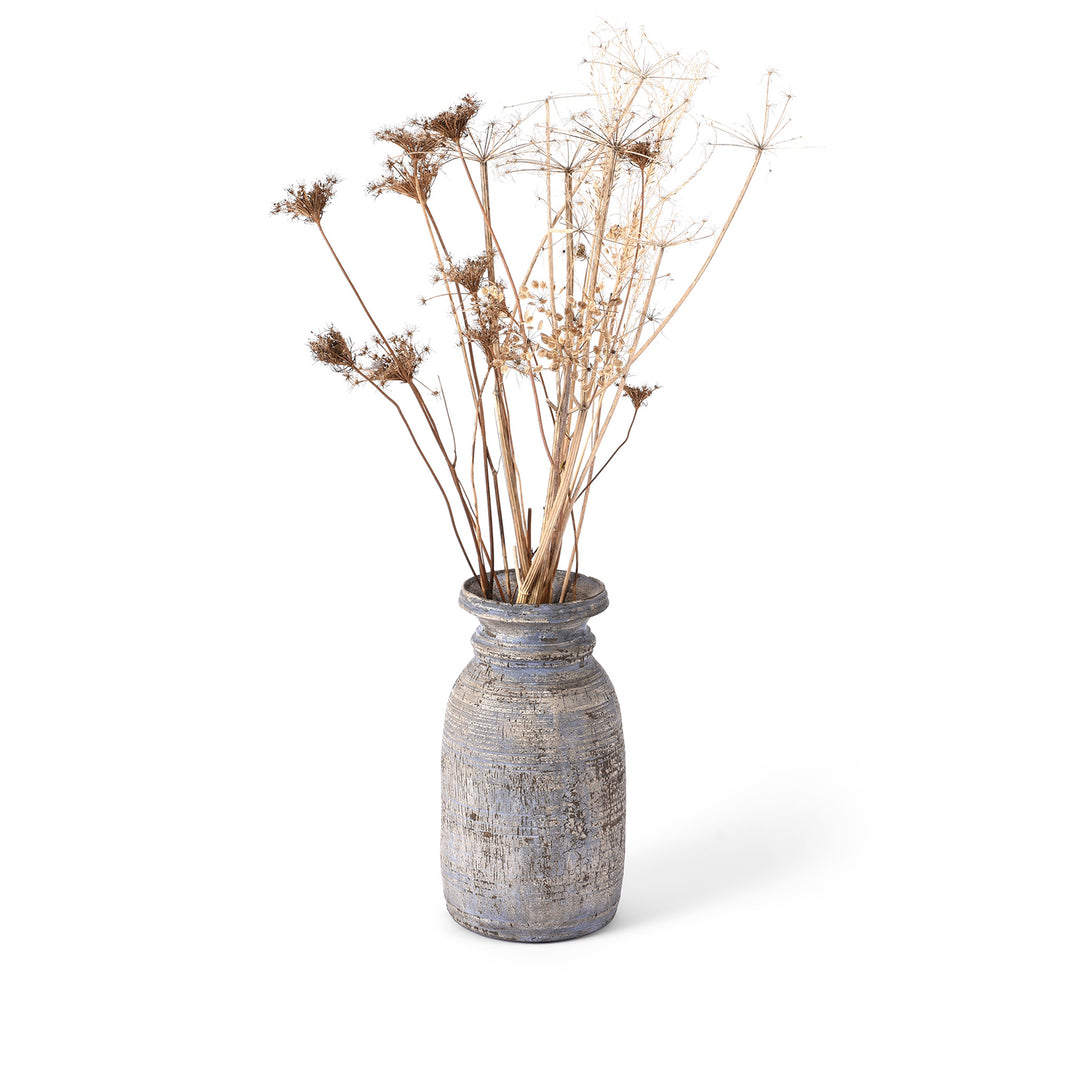 Vintage Wooden Pot From Kulu - 1950's | Indigo Antiques