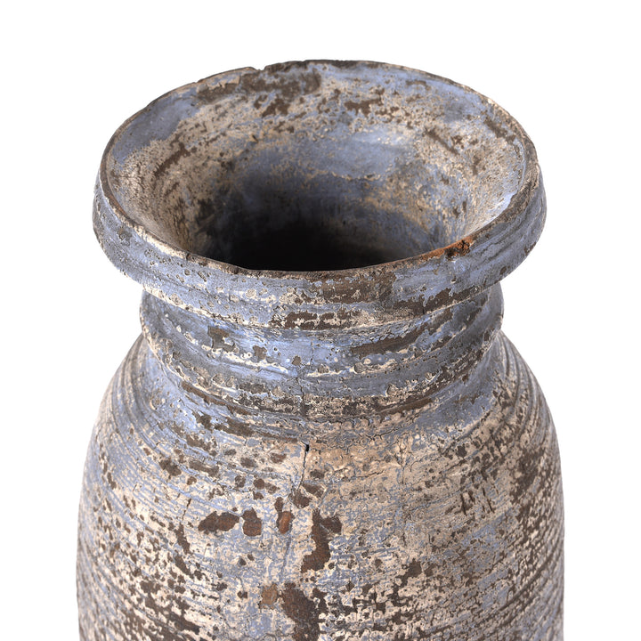 Detail From Vintage Wooden Pot From Kulu - 1950's | Indigo Antiques