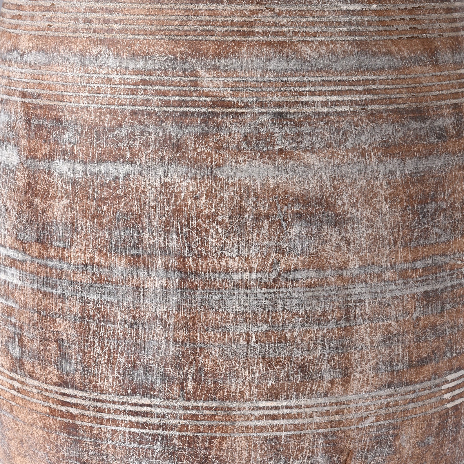 Turn Line Detail From Old Wooden Milk Pot From Himachal Pradesh | Indigo Antiques